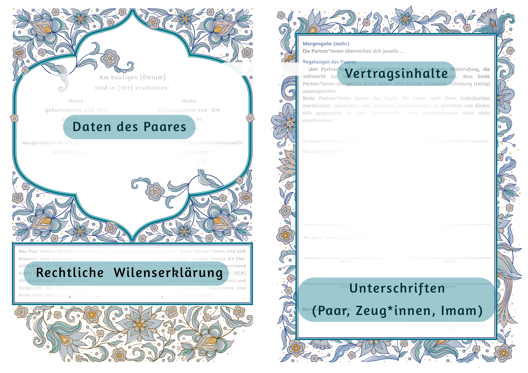 Design 2: Liebevoll & blumig